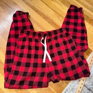EUC Threads Red & Black Buffalo Plaid JOGGERS Medium TARGET Pants‎ sweatpants